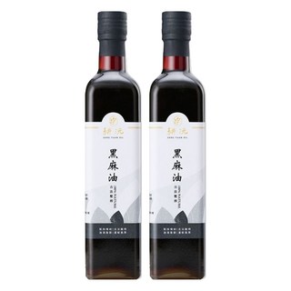 GENG YUAN 耕沅 100%古法壓榨黑麻油, 500ml, 2瓶