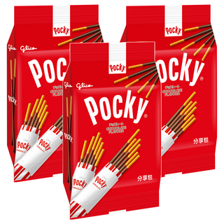 glico 格力高 Pocky 百奇 巧克力棒分享包, 81g, 3袋