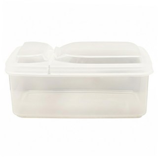 掀蓋透明儲物盒 500ml, 透明色, 1個