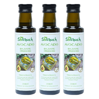 SoMuch 頂級初榨冷壓酪梨油醋醬, 250ml, 3瓶