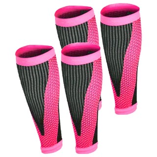 AOLIKES 奧力克斯 小腿壓力襪 7965 玫紅色 尼龍 各類健身運動適用, M, 2雙