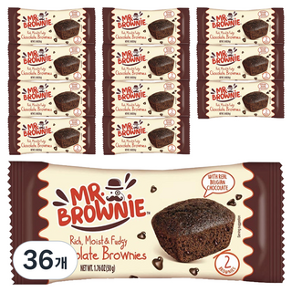 MR. BROWNIE 布朗尼先生 巧克力, 50g, 36個