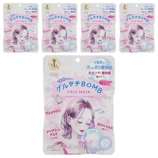 KOSE 高絲 CLEAR TURN 光映透 白玉光澤爆彈面膜, 7個裝, 5個