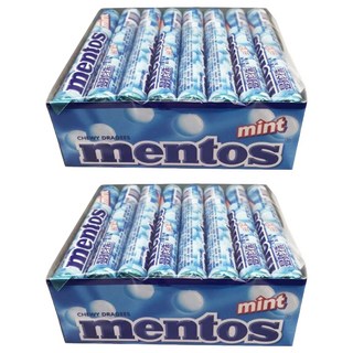 mentos 曼陀珠 薄荷味糖果 24條裝, 907.2g, 2盒