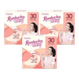 TEAZEN 茶禪 康普茶沖泡飲 水蜜桃口味, 5g, 30條, 3盒