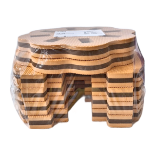 QMAT 南瓜椅 規格 24cm*21.5cm 材質 EVAZ乙烯醋酸乙烯酯, 橘色 + 棕色, 1個