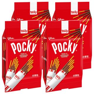 glico 格力高 Pocky 百奇 巧克力棒分享包, 81g, 4袋