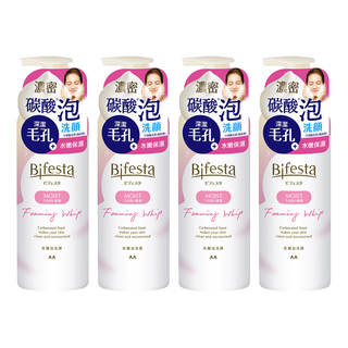 Bifesta 碧菲絲特 保濕碳酸泡洗顏 深層清潔毛孔 玻尿酸膠原蛋白, 200g, 4瓶