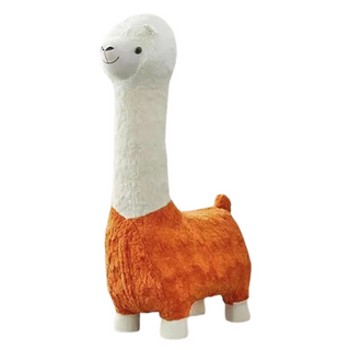 羊駝動物椅 承重力強 多色可選 超大只 超柔軟, 桔色, 1個