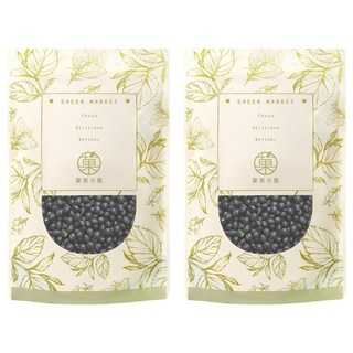 GreenMarket 菓青市集 馥郁黑豆茶 500g 無咖啡因 台灣在地黑豆, 2包, 1入