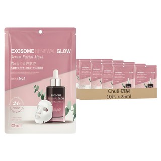 Chuli 初梨 外泌體喚活精華面膜, 10片, 1組