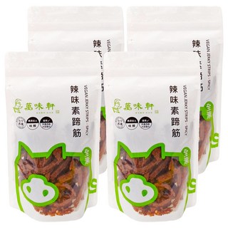 萬味軒 辣味素蹄筋 真實肉感 口感香Q 優質小麥蛋白 濃郁麥香, 150g, 4包