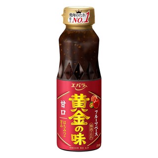 Ebara 荏原 黃金烤肉醬 甘口 日本進口 果實酸味蜂蜜甜味 炒/醃/沾皆適用, 210g, 1瓶