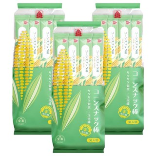 北田 玉米棒, 海苔味, 30支入, 210g, 3袋