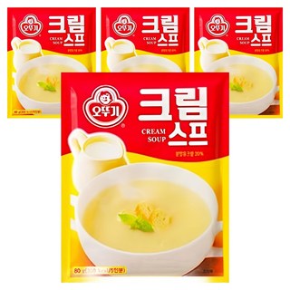 오뚜기 크림스프, 80g, 4개