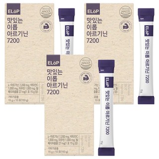 Elop 美味的左旋精胺酸7200補充粉 10條入, 150g, 3盒