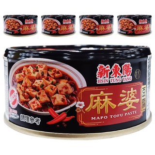 新東陽 麻婆豆腐, 香麻帶勁、層次豐富, 簡單加熱輕鬆上桌, 不添加防腐劑、人工色素、味精, 160g, 5罐