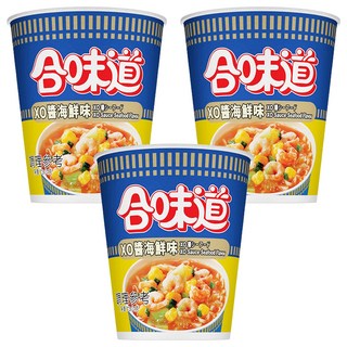 NISSIN 日清 CUP NOODLE 合味道 XO醬海鮮味杯麵, 3入
