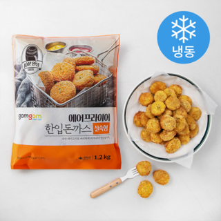 곰곰 에어프라이어 한입 돈까스 실속형 (냉동), 1.2kg, 1개