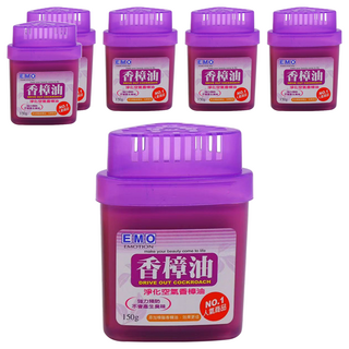 EMO 香樟油 驅除蟑螂 淨化空氣, 樟腦香, 150g, 6個