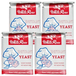 白玫瑰牌 即發酵母 耐糖, 500g, 4包