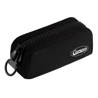 Tamsaa 特大拉鍊校園筆袋, 黑色, 1個