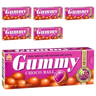 義美 葡萄QQ糖巧克球, 50g, 6盒