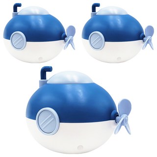 PUKU 企鵝 樂游潛水艇發條玩具 游泳洗澡玩具, 水色, 3個