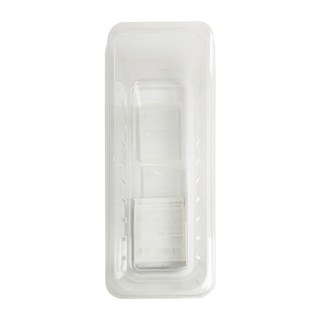 SHIMOYAMA 冰箱冷藏多用途調味瓶收納盒 附隔板, 1個, 透明色 附隔板