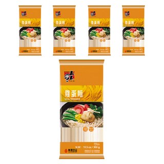 五木 雞蛋麵, 外軟內Q，口感絕佳, 300g, 5包
