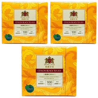 DONG JYUE 東爵好茶 優品免濾茶包 商用 錫蘭紅茶 831, 2g, 100包, 3盒