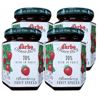 d'arbo 徳寶 奧地利70%果肉草莓果醬 200g 百年品牌 古法製作 無糖無添加, 4罐