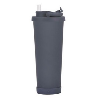 環保保溫杯 830mL 不鏽鋼旅行杯, 深灰色, 1個