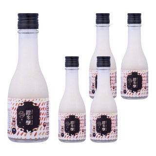 菇王 甜米釀, 特殊發酵技術 獨特台灣風味, 無酒精成分, 大人小孩都能喝, 200ml, 5瓶