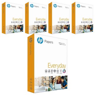 HP 多功能影印紙, Everyday, 低粉塵，耐用打印, A4, 5包