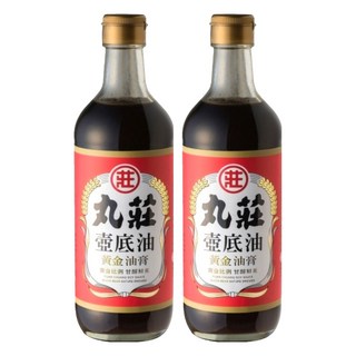 丸莊醬油 壺底油黃金油膏 不含防腐劑、味精、焦糖色素 天然釀造, 550g, 2瓶
