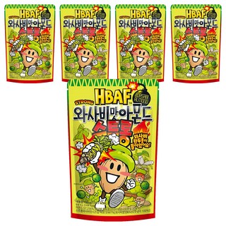 HBAF 杏仁果 濃芥末口味, 5包, 190g