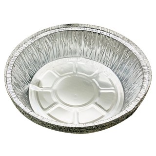 TU 良品 鋁箔圓盒 4入 烘焙燒烤必備 一次性拋棄式廚房用品, 19.5 x 6cm, 19.5cm, 1組