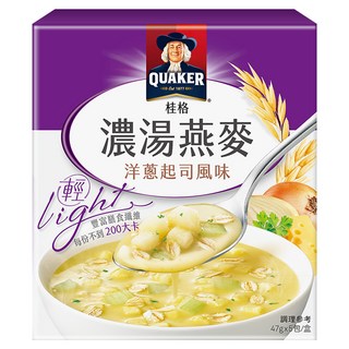 QUAKER 桂格 濃湯燕麥 洋蔥起司風味 5包入, 235g, 1盒
