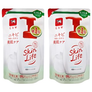 COW STYLE 牛乳石鹼 Skinlife 滋卿愛 泡洗顏補充包 140ml, 2包
