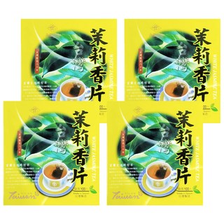 永發茗茶 茉莉香片 台灣製造 八十年製茶, 2g, 100包, 4盒