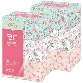 CODI 雙層面紙 New Flower, 250張 x 3盒, 2組