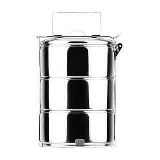 ZEBRA 斑馬牌 304不銹鋼 多層飯盒, 不鏽鋼 銀色, 1個