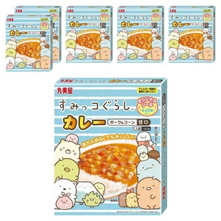 丸美屋角落小夥伴速食甘口咖哩 豬肉玉米口味 方便即食美味, 160g, 6包