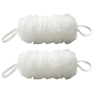 KEYTOSS 詰朵斯 自然無染 彈力去角質拉背條, 白色, 1入, 2個