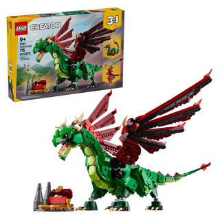 LEGO 樂高 31161 創意百變三合一系列 積木玩具, Creator 中世紀飛龍, 1盒