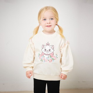 mollimelli 女童迪士尼瑪麗貓可愛大學T恤