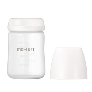 모윰 안심코팅 노꼭지 유리 젖병 단품, 화이트, 150ml, 1개