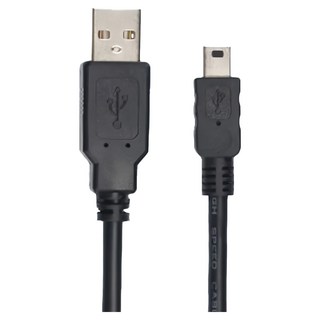 POLYWELL 寶利威爾 USB2.0 USB-A-Mini-USB 充電傳輸線 PW15-W45-M775, 5m, 黑色, 1條