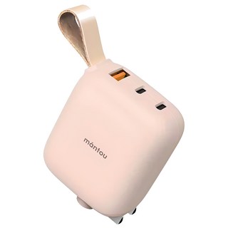 lisscode 氮化鎵65W急速充電器 LA-65, GaN Tech筆電手機PD充電, 粉色, 1個